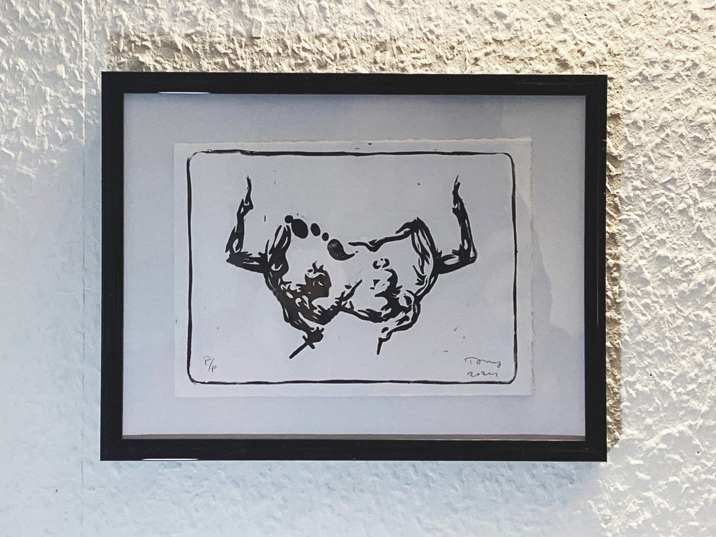 Lino Print - Biblical Argument