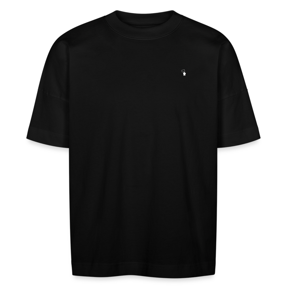 Neo White Pixels - Stanley/Stella BLASTER unisex oversize organic T-shirt - black