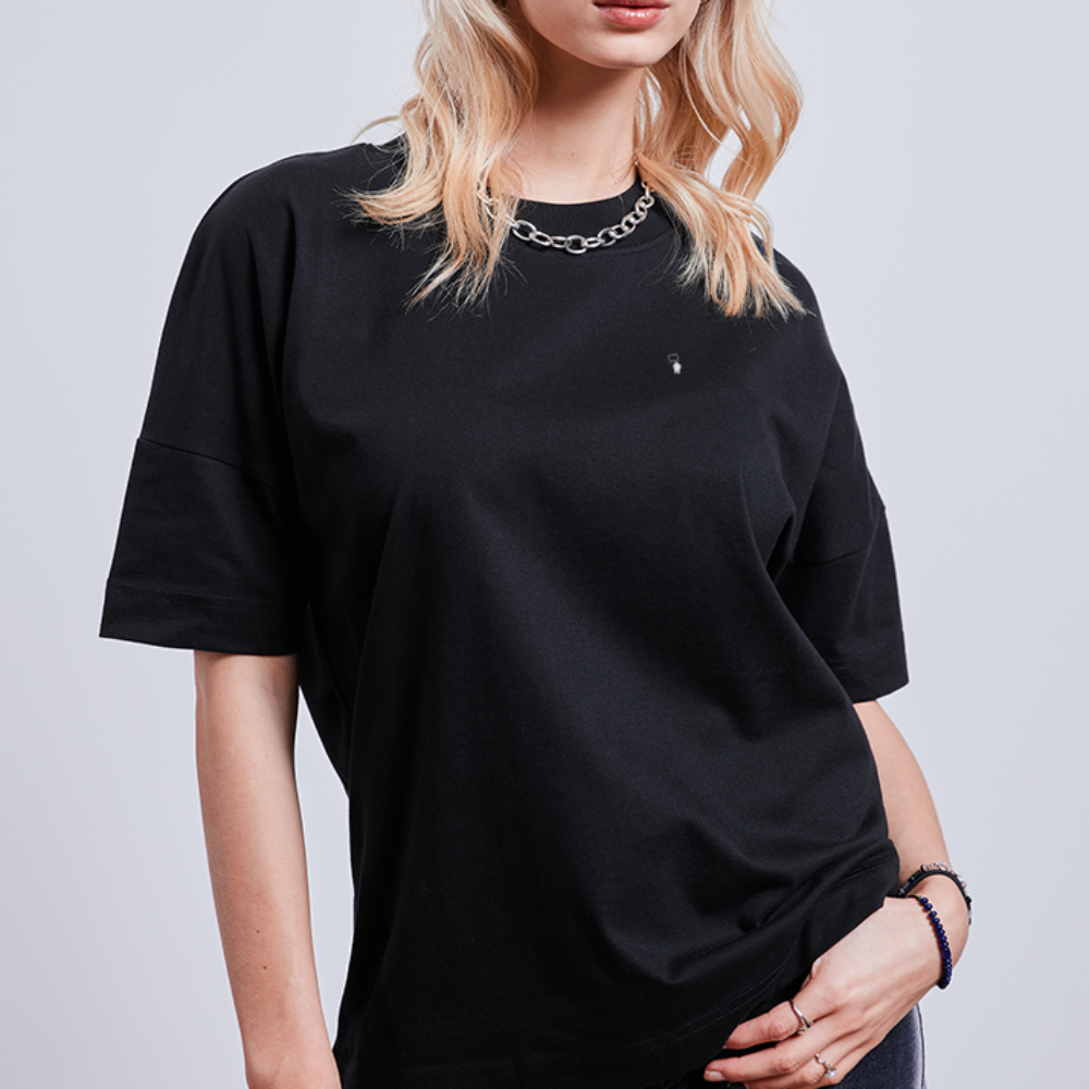 Neo White Pixels - Stanley/Stella BLASTER unisex oversize organic T-shirt - black