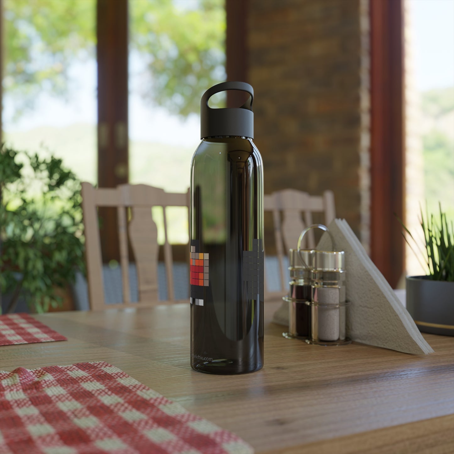 Neo colored pixel Sky Water Bottle