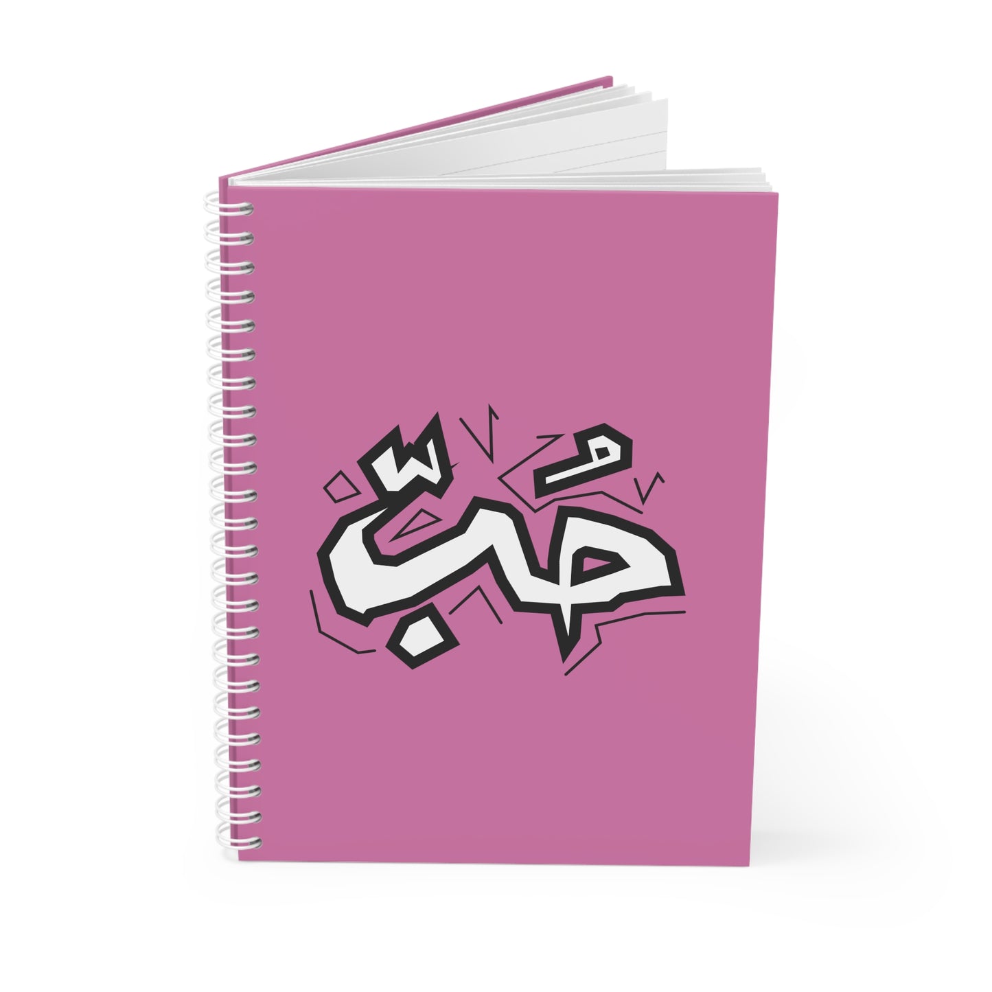 Notebook - Love - Pink - Spiral