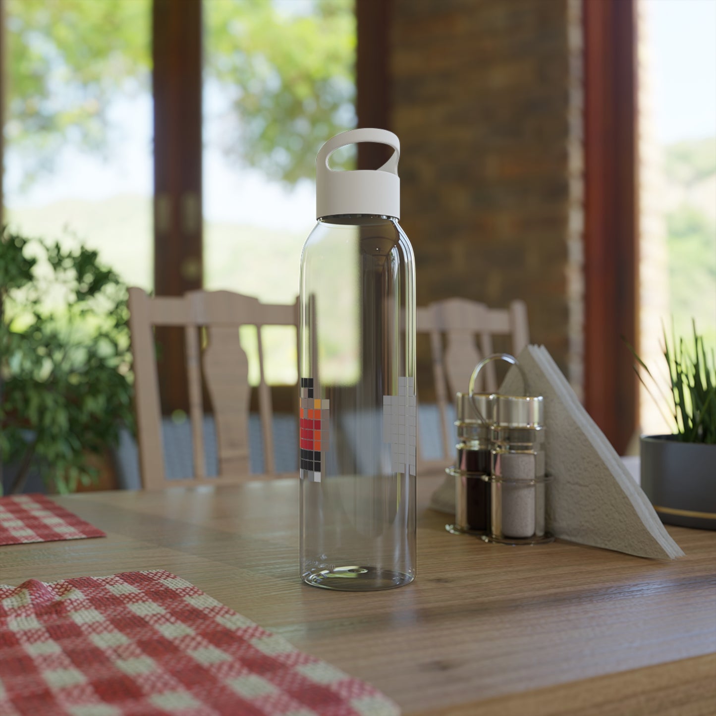 Neo colored pixel Sky Water Bottle
