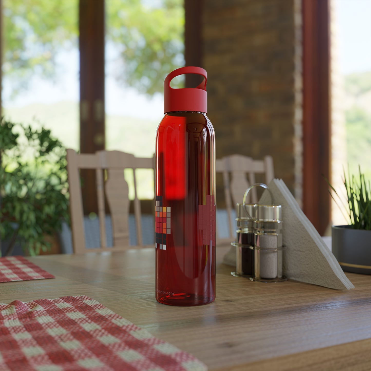Neo colored pixel Sky Water Bottle