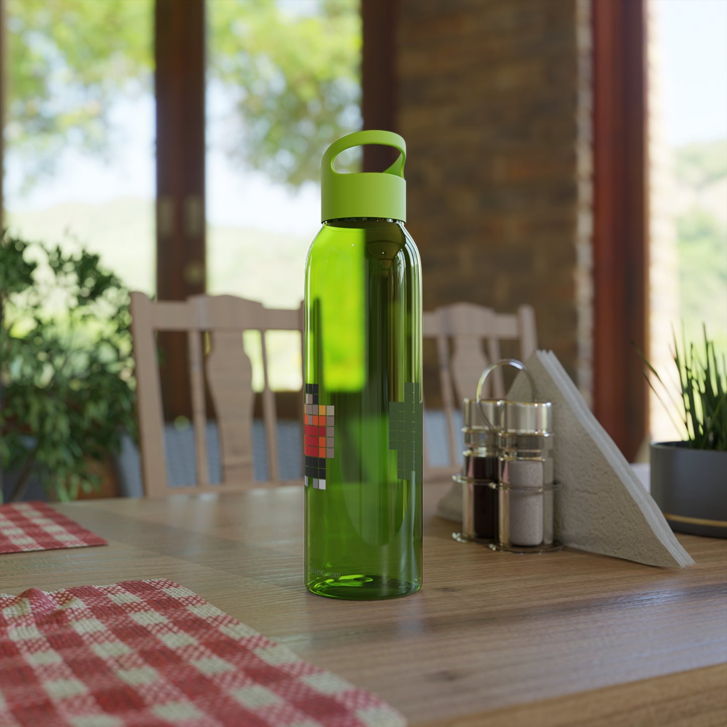 Neo colored pixel Sky Water Bottle