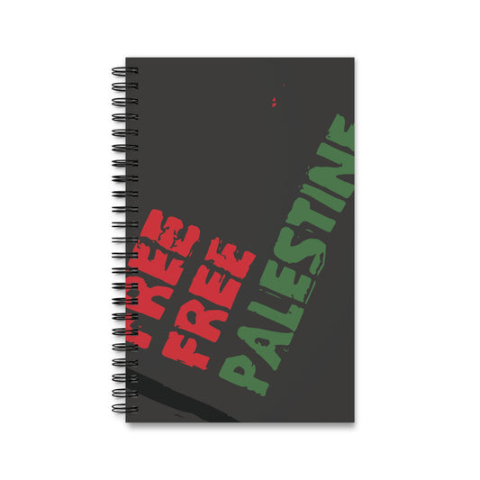 Notebook - Free Palestine - Spiral Journal