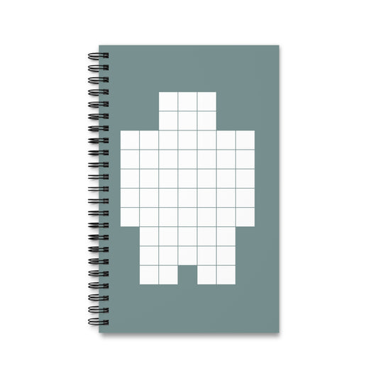 Notebook - Neo White Pixel - Blank paper