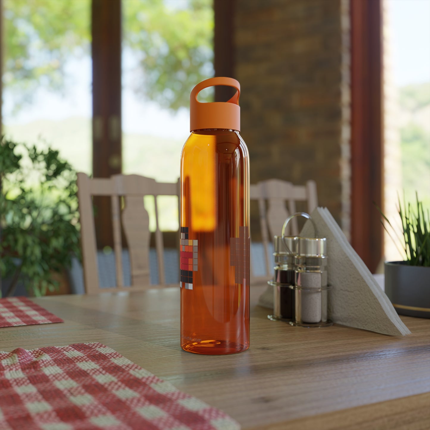 Neo colored pixel Sky Water Bottle