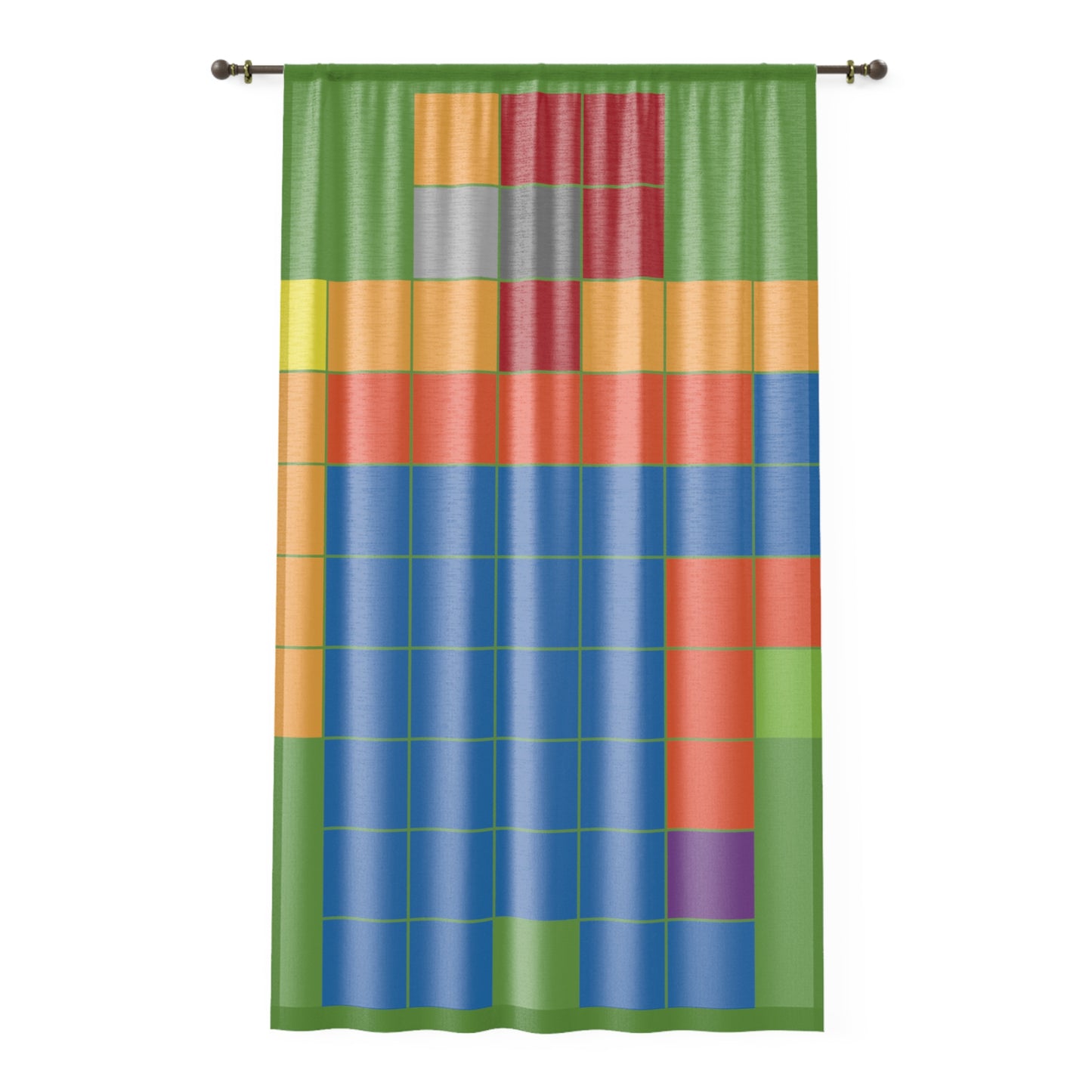 Window Curtain - Neo Colored Pixel