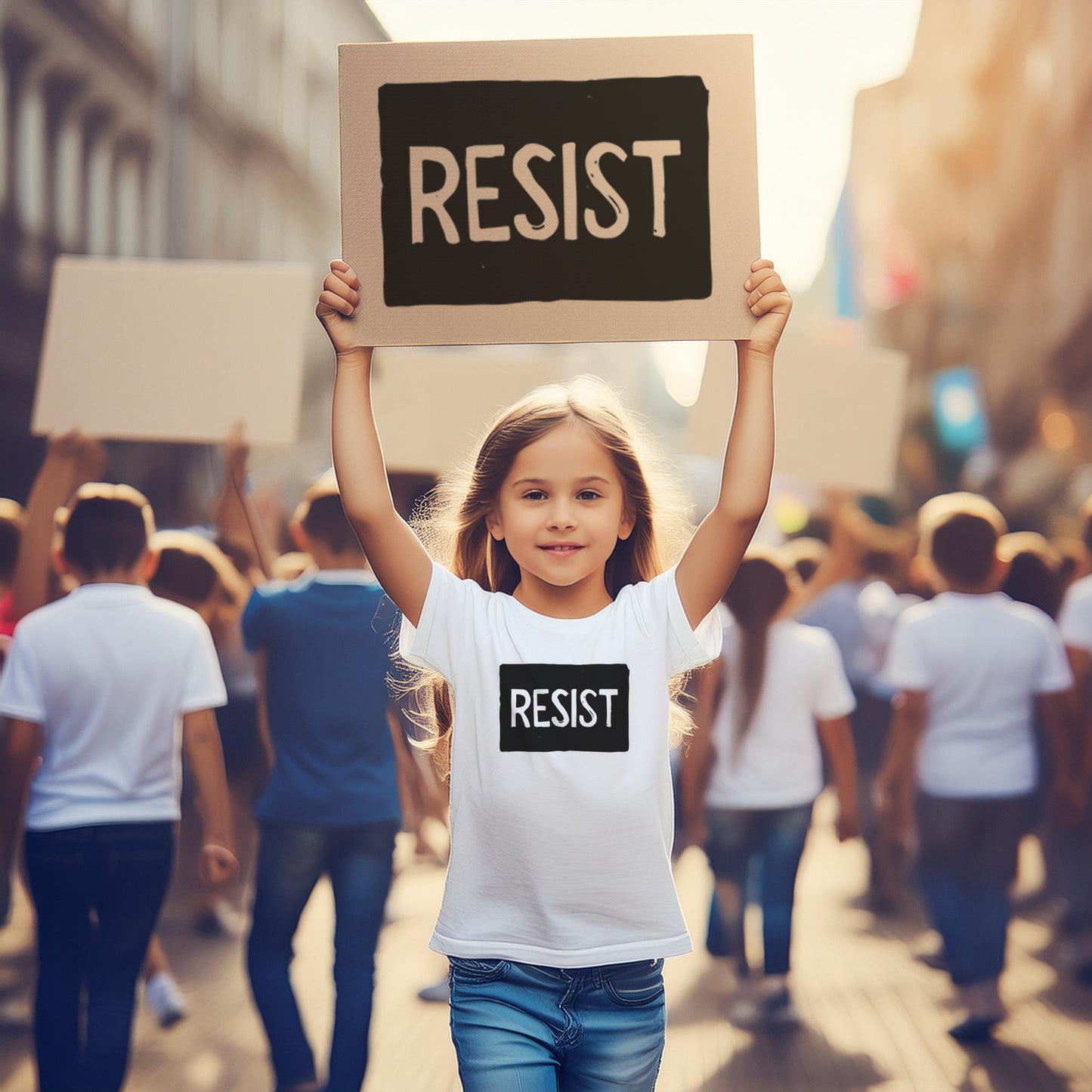 Toddler's Tshirt - Resist - ring-spun cotton