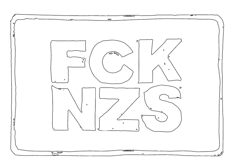 Digital sign - FCK NZS