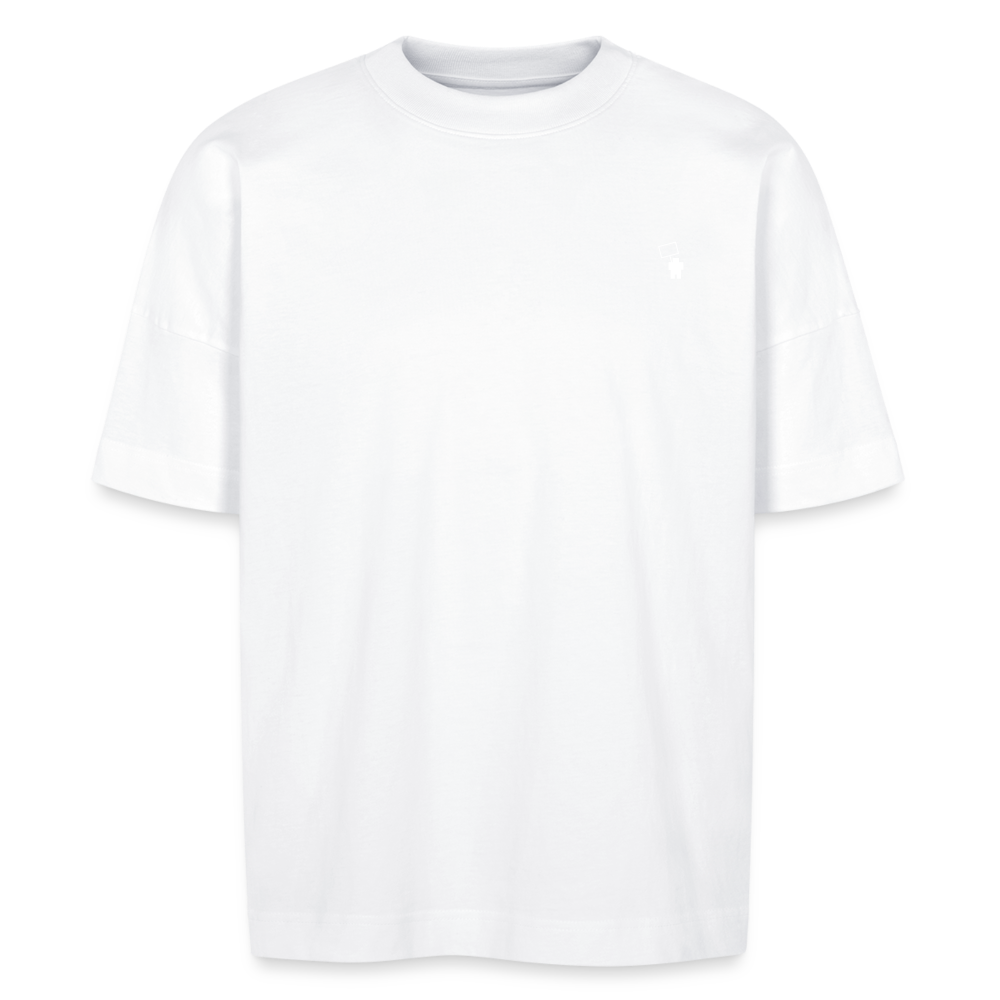 Neo White Pixels - Stanley/Stella BLASTER unisex oversize organic T-shirt - white