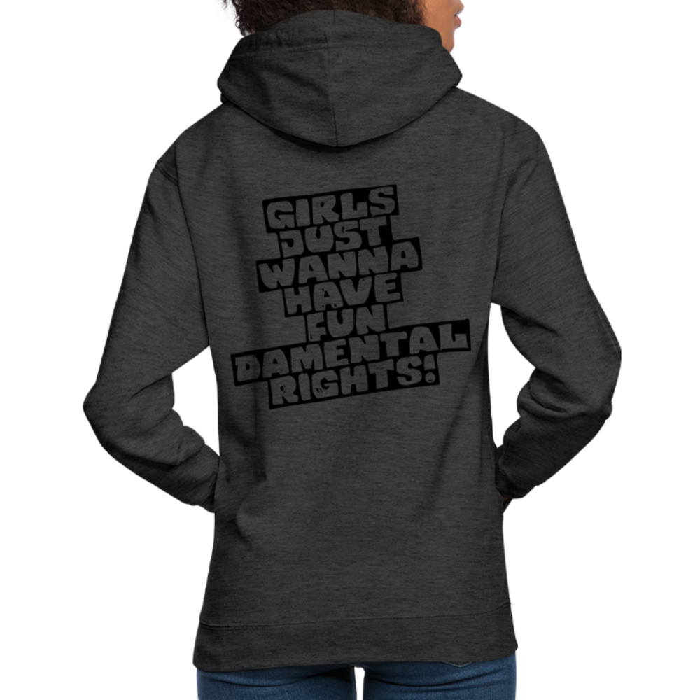 Hoodie - Girls - Unisex - charcoal grey