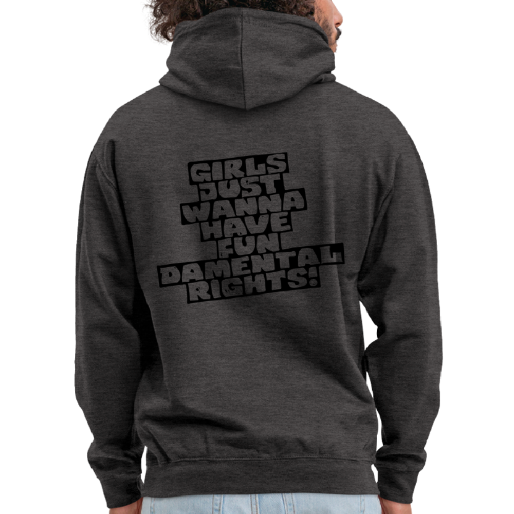 Hoodie - Girls - Unisex - charcoal grey