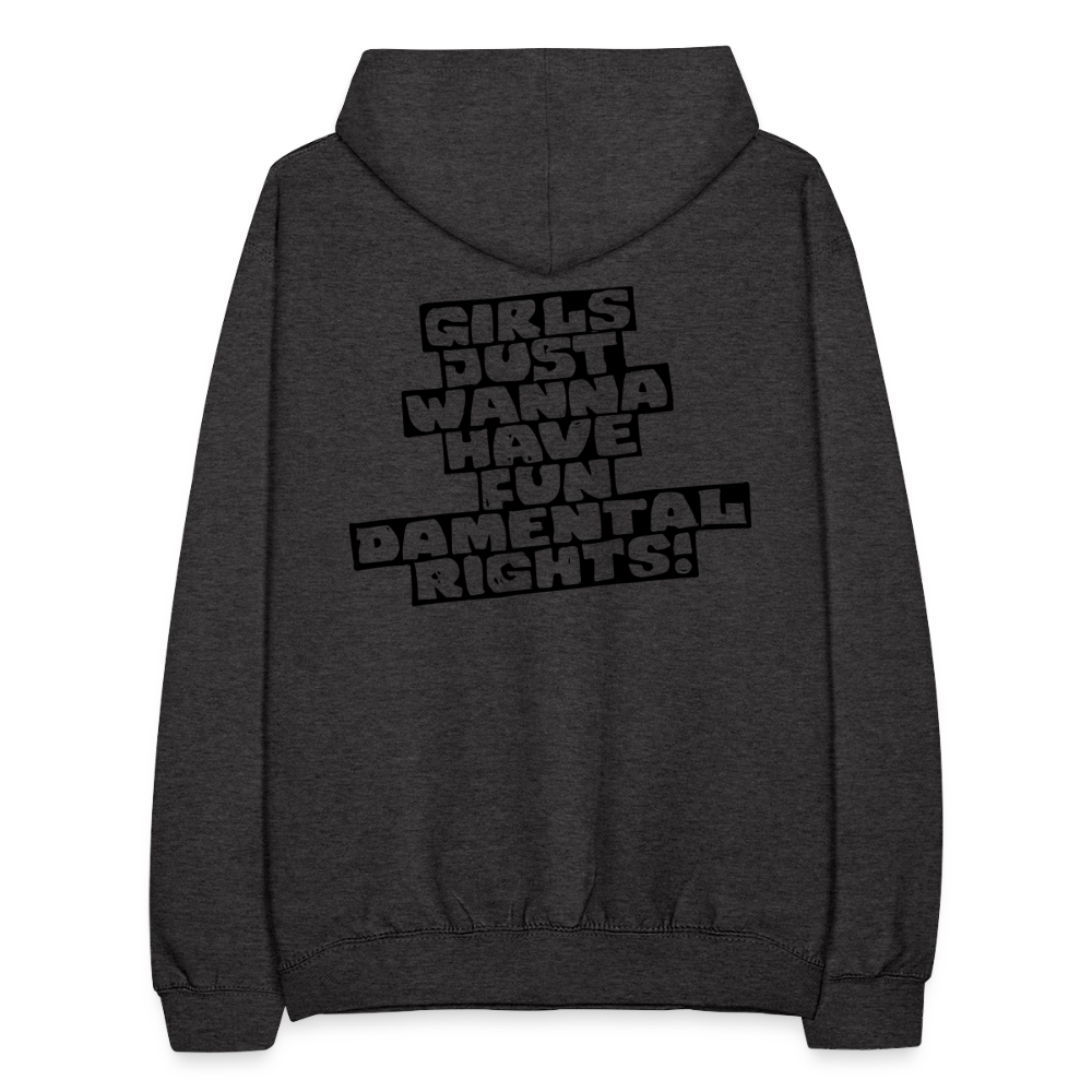 Hoodie - Girls - Unisex - charcoal grey